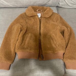 Gap kids Sherpa jacket size small, used. Light jacket